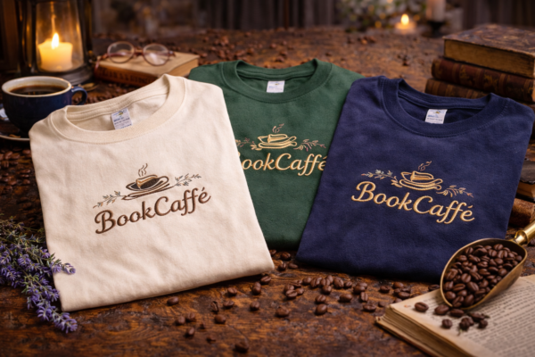 T-SHIRT  BOOK CAFFE' - EDIZIONE CLASSICA